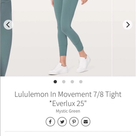 Lululemon In Movement 7/8 Tight *Everlux - Picture 10 of 12